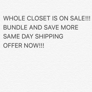 CLOSET SALE EVERYTHING NEEDS TO GO